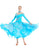 Blue Organza Women Ballroom Smooth Waltz Tango Foxstep Dance Dress SD-BD77 - Smarts Dance