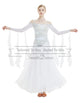 White Ballroom Standard Smooth competition dance dress gown SD-BD18