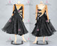 Black sexy Smooth dancing costumes hand-tailored prom competition gowns velvet BD-SG4070