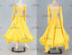 Yellow classic Smooth dancing costumes simple prom stage dresses feather BD-SG4094