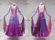Purple classic waltz dance gowns stoned Smooth dancing costumes applique BD-SG4130