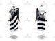 Black And White custom rumba dancing clothing discount rumba practice gowns crystal LD-SG2058
