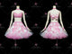 Pink custom rumba dancing clothing formal latin dance costumes swarovski LD-SG2083