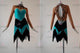 Black And Blue customized rumba dancing clothing discount salsa champion gowns lace LD-SG2119