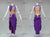 Sparkling Purple Chiffon Latin Dance Clothes Bolero Dancing Clothes LD-SG2230