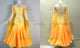 Yellow luxurious prom dancing dresses quality ballroom dance team gowns shop BD-SG3522