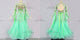 Green luxurious prom dancing dresses custom made Smooth practice costumes online BD-SG3540