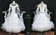 White luxurious prom dancing dresses satin waltz champion gowns provider BD-SG3561