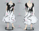 Black And White sexy Smooth dancing costumes cheap Smooth practice dresses flower BD-SG4052