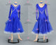 Blue sexy Smooth dancing costumes affordable ballroom champion gowns swarovski BD-SG4061