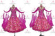 Pink sexy Smooth dancing costumes luxurious homecoming dancesport dresses satin BD-SG4029
