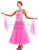 Pink U Neckline Ballroom Dance Dresses SD-BD36 - Smarts Dance