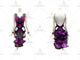 Black And Purple inexpensive rumba dancing clothing sparkly latin competition dresses lace LD-SG1948