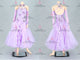 Purple classic Smooth dancing costumes big size homecoming practice gowns satin BD-SG4102
