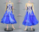 Blue sexy Smooth dancing costumes juniors ballroom practice costumes lace BD-SG4078