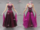 Purple classic waltz dance gowns unique ballroom champion costumes flower BD-SG4126