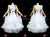 White And Flesh-Coloured Ballroom Smooth Ballroom Dance Costumes High School Dance Dresses BD-SG4475
