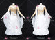 White And Flesh-Coloured new style homecoming dance team gowns contemporary Smooth dance team dresses chiffon BD-SG4503
