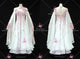 White And Pink And Purple latest homecoming dance team gowns ruffles tango competition gowns crystal BD-SG4488
