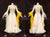 White And Yellow Satin Swarovski Dance Dress Costumes Contemporary Dance Dress BD-SG4461
