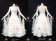 White new style homecoming dance team gowns brand new homecoming practice dresses crystal BD-SG4500
