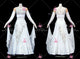 White latest homecoming dance team gowns female Smooth dancing gowns velvet BD-SG4484