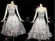White beautiful waltz performance gowns retail ballroom competition gowns online BD-SG3684