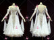 White latest homecoming dance team gowns personalized Standard dance competition gowns applique BD-SG4457