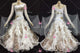 White new collection waltz dance competition dresses ruffles waltz dance competition gowns crystal BD-SG4619