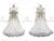White Female Chiffon Ballroom Dress Dance Costumes BD-SG3365