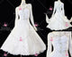 White newest prom performance gowns personalize homecoming competition dresses flower BD-SG4400