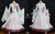 White Flower Rhinestones Dance Performance Costumes Middle School Dance Dresses BD-SG4415