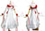 White Girls Dancer Ballroom Standard Outfits Swarovski Lace BD-SG3794