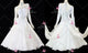 White newest prom performance gowns female homecoming practice gowns satin BD-SG4418
