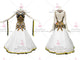 White retail ballroom champion costumes tassels Smooth dance gowns factory BD-SG3430