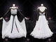 White retail ballroom champion costumes chiffon Standard stage gowns shop BD-SG3394