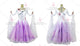 Pink And White big size tango dance competition dresses beautiful waltz stage gowns lace BD-SG3901