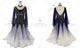 Black And Blue plus size tango dance competition dresses affordable waltz practice dresses lace BD-SG3865