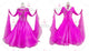 Purple plus size tango dance competition dresses shine Smooth competition costumes lace BD-SG3889