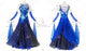 Black And Blue plus size tango dance competition dresses made to order waltz champion gowns swarovski BD-SG3871