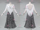 Black And White cheap rumba dancing costumes short rhythm dance gowns satin LD-SG2288