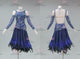 Blue cheap rumba dancing costumes brand new rhythm practice costumes swarovski LD-SG2282