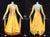 Yellow And Orange Lace Rhinestones Custom Dance Costumes Dresses For Dancing BD-SG4463