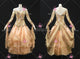 Yellow new style homecoming dance team gowns customized Smooth competition costumes lace BD-SG4516
