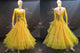 Yellow casual prom dancing dresses applique prom champion gowns outlet BD-SG3648