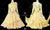 Yellow Chiffon Crystal Rhinestone Dance Costumes Ballroom Dance Dress BD-SG4417