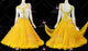 Yellow newest prom performance gowns lyrical Standard champion gowns sequin BD-SG4412