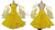 Yellow Discount Made To Order Elegant Ballroom Dancesport Costumes BD-SG3937
