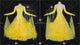 Yellow new collection homecoming dance team gowns unique Standard performance dresses feather BD-SG4590