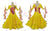 Yellow Juniors Dancing Ballroom Standard Costumes Crystal Flower BD-SG3846